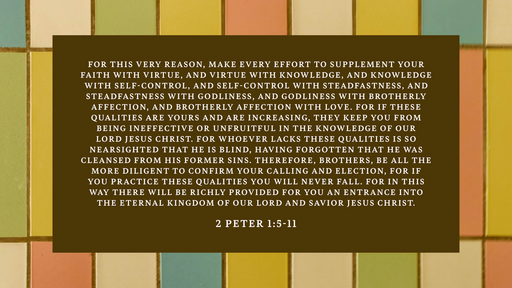 Women's Bible Talks - 2 Peter 3