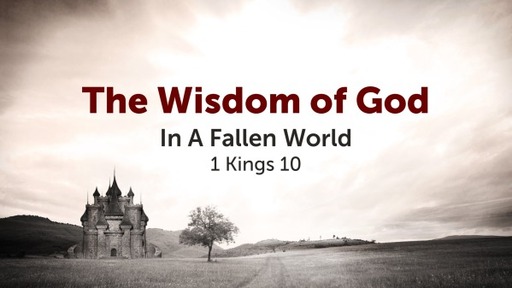 October 8, 2023 - The Wisdom of God