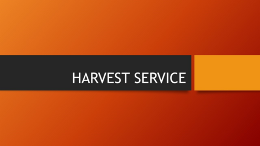 Harvest Sunday 22 October 2023