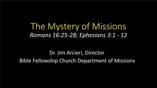 The Mysterty of Missions