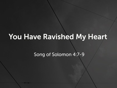 You Have Ravished My Heart - Pastor David Kanski