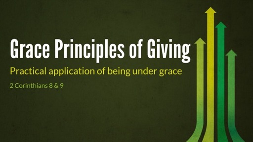 Grace Principles of Giving