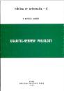 Ugaritic-Hebrew Philology Ugaritic-Hebrew Philology