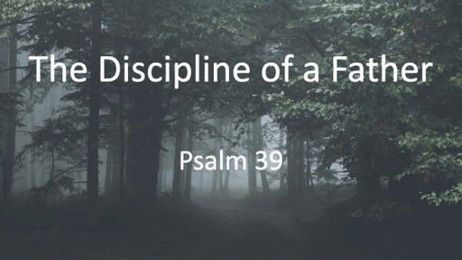 The  Discipline of a Father  Psalm 39 