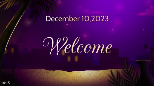 10-Dec-23:  Pastor Chuck teaches "Comforted By Hope"  -  Reading Isaiah 40: 01 to 11