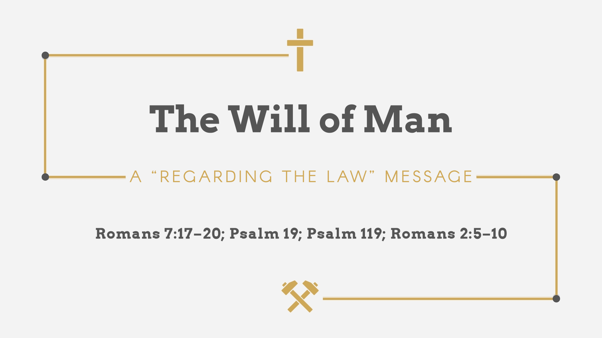 The Will of Man - Logos Sermons