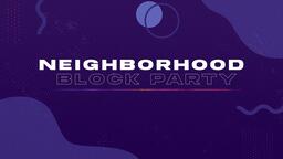 Neighborhood Block Party - Purple  PowerPoint image 1
