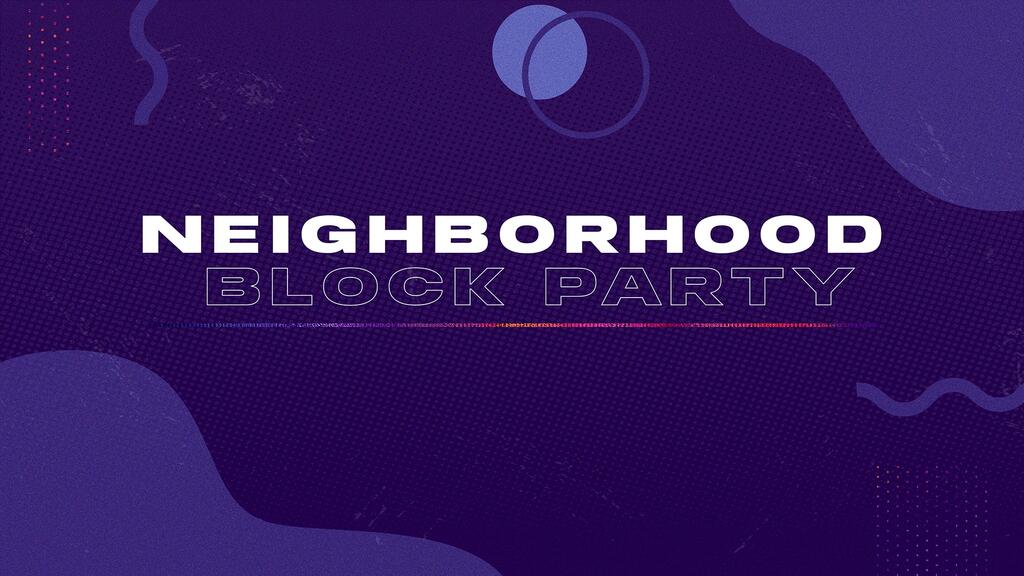 Neighborhood Block Party - Purple large preview