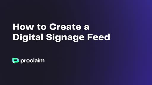 How to Set Up a Digital Signage Feed