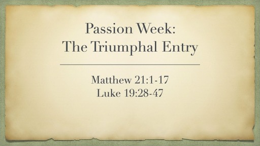 The Triumphal Entry
