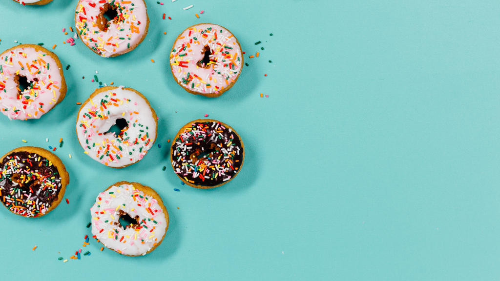 Frosted donuts with sprinkles large preview