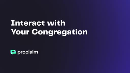 Interact With Your Congregation