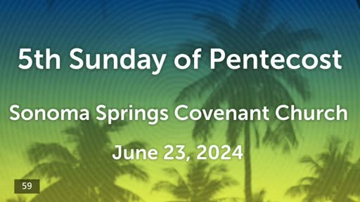 23-Jun-24:  Pastor Christy teaches "A Walk With David" -  Reading:  Psalm 19 & 20