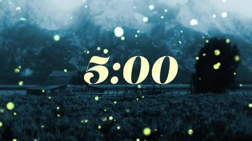 Summer Night Fireflies - Countdown 5 min