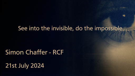 21st July 2024 Infill Service - See into the Invisible, Do the Impossible...