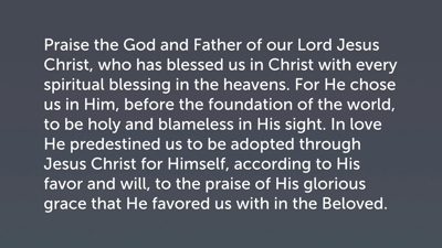 Key Points of the Doxology (Eph 1:3–14)