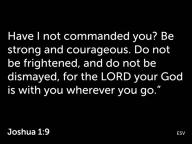 A message of encouragement