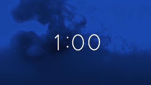 Blue Ink - Countdown 1 min