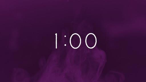 Purple Ink - Countdown 1 min