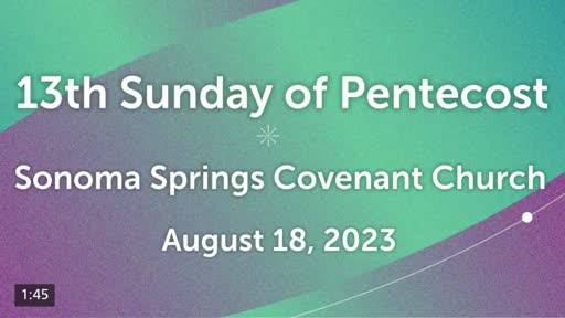 18-Aug-24:  Pastor Chuck teaches "Samuel's Final Message" -  Reading:  1 Samuel 28