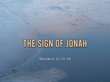 The Sign of Jonah - Tom McDonnell - 8.25.24