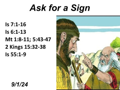 Ask for a Sign - Bishop Dale Rintleman - 9.1.24