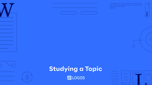 Studying A Topic