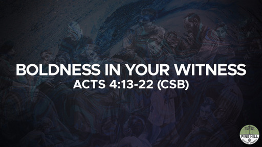 Boldness in Your Witness