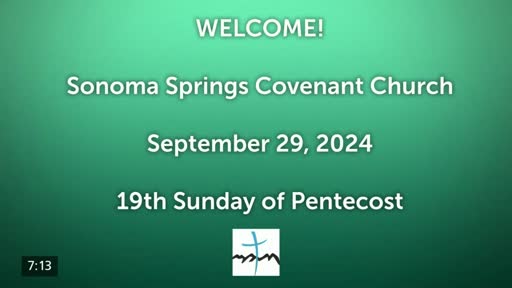 29-Sep-24:  Pastor Christy teaches "Assisted Living" -  Reading:  Psalm 23 & 17