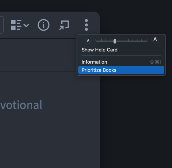 Prioritize Books