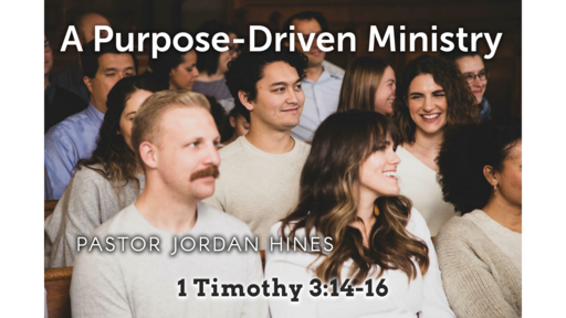 A Purpose-Driven Ministry