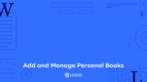 Add and Manage Personal Books