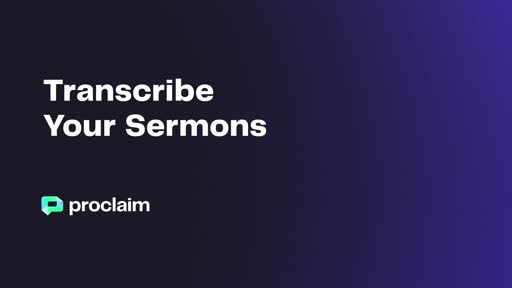 Transcribe Your Sermons