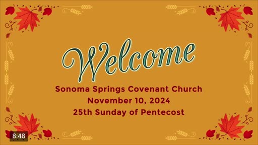 10-ONov-24:  Pastor Chuck teaches "I Will Build A House for YOU" -  Reading:  2 Samuel 7 & 8