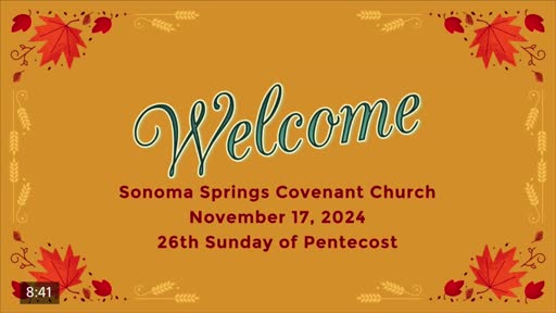 17-ONov-24:  Pastor Chuck teaches "Mephipbosheth" A Narrative Sermon - Reading:  2 Samuel 9