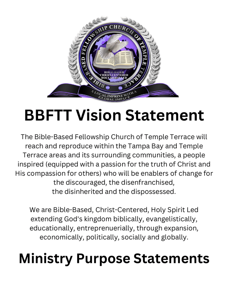 Ministry Purpose Descriptions (8.5 x 11 in)