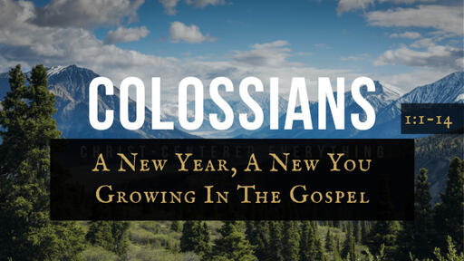 Colossians 1:1-14, "A New Year, A New You: Growing in the Gospel"