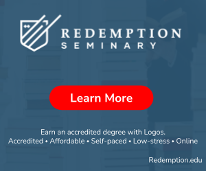 Earn an accredited degree from Redemption Seminary with Logos.