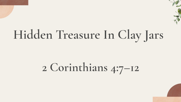Hidden Treasure In Clay Jars