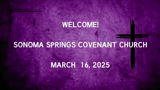 16-Mar-25:  Pastor Chuck teaches "David's Last Oracle" -  Reading:  2 Samuel 23