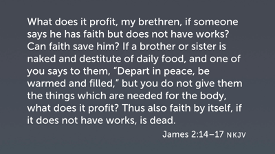 Faith and Works in James 2:14–17