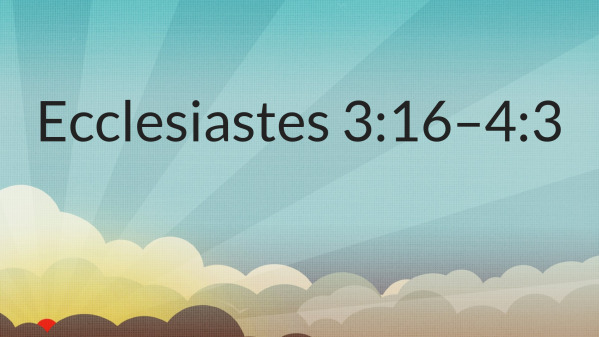 God's Justice and Human Injustice