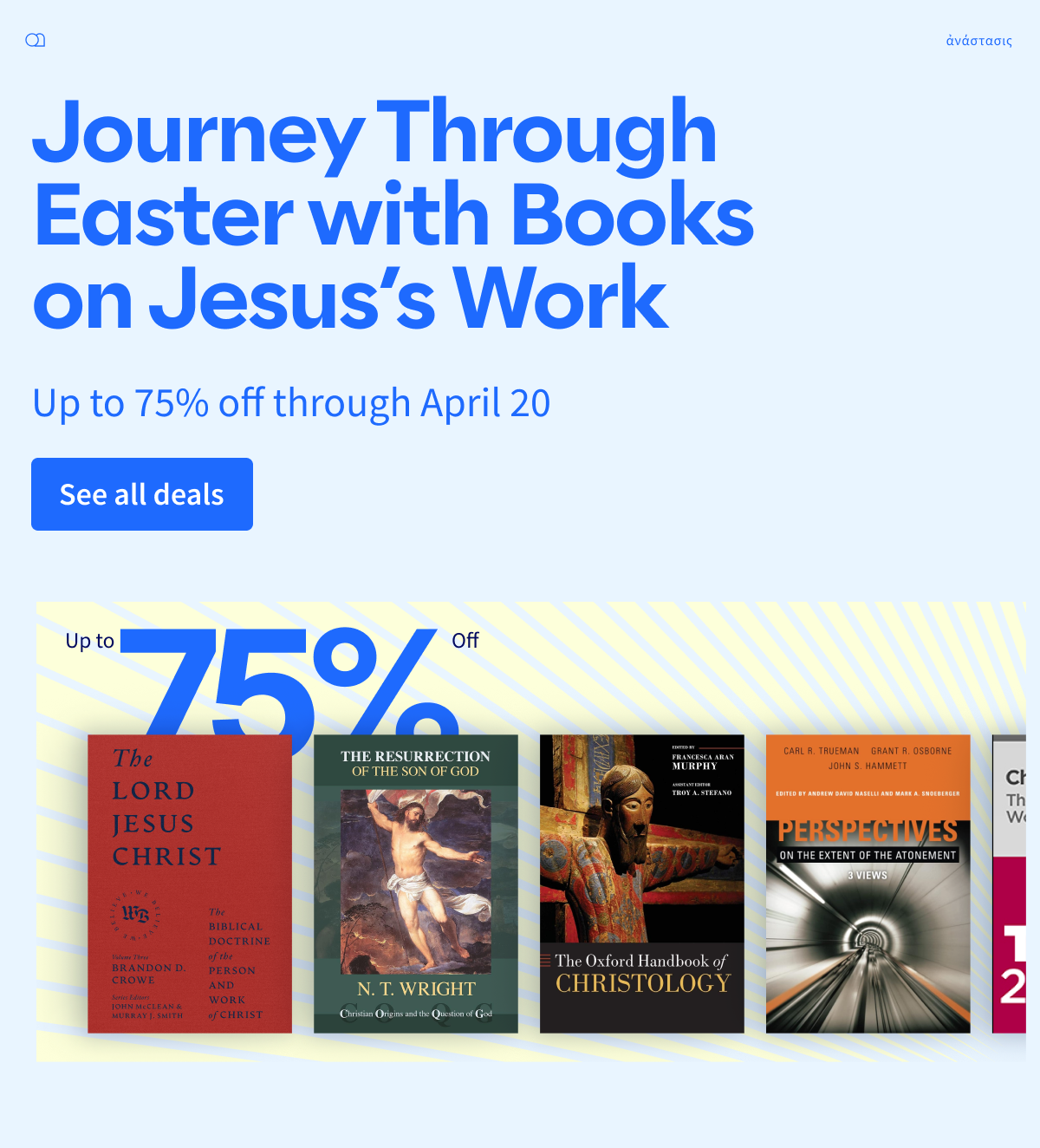 Journey Through Easter with Books on Jesus;s Work