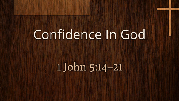 Confidence In God