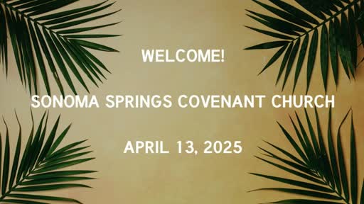 13-Apr-25:  Palm Sunday!  Pastor Chuck teaches  "Donkeyology" -  Reading:  Luke 19: 28 to 441 Kings 2: 1 to 12