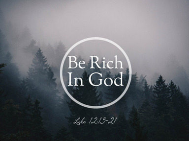  4/6/2025  Be Rich In God  Jon Haley