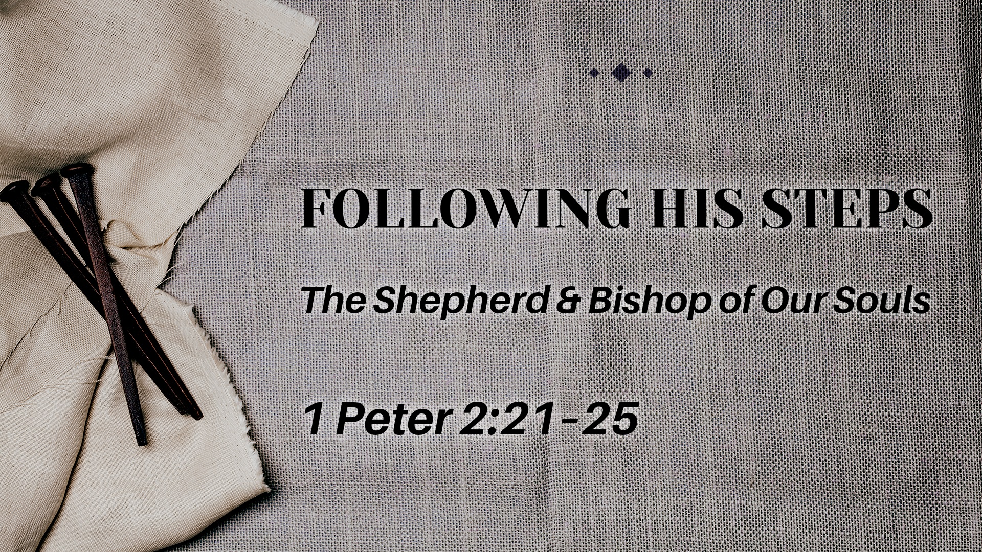 Following His Steps - Apr. 13th, 2025