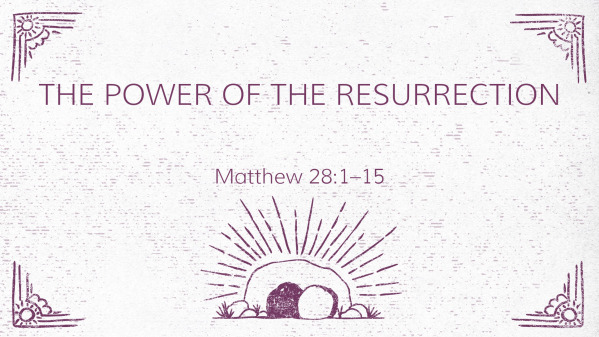 The Power Of The Resurrection