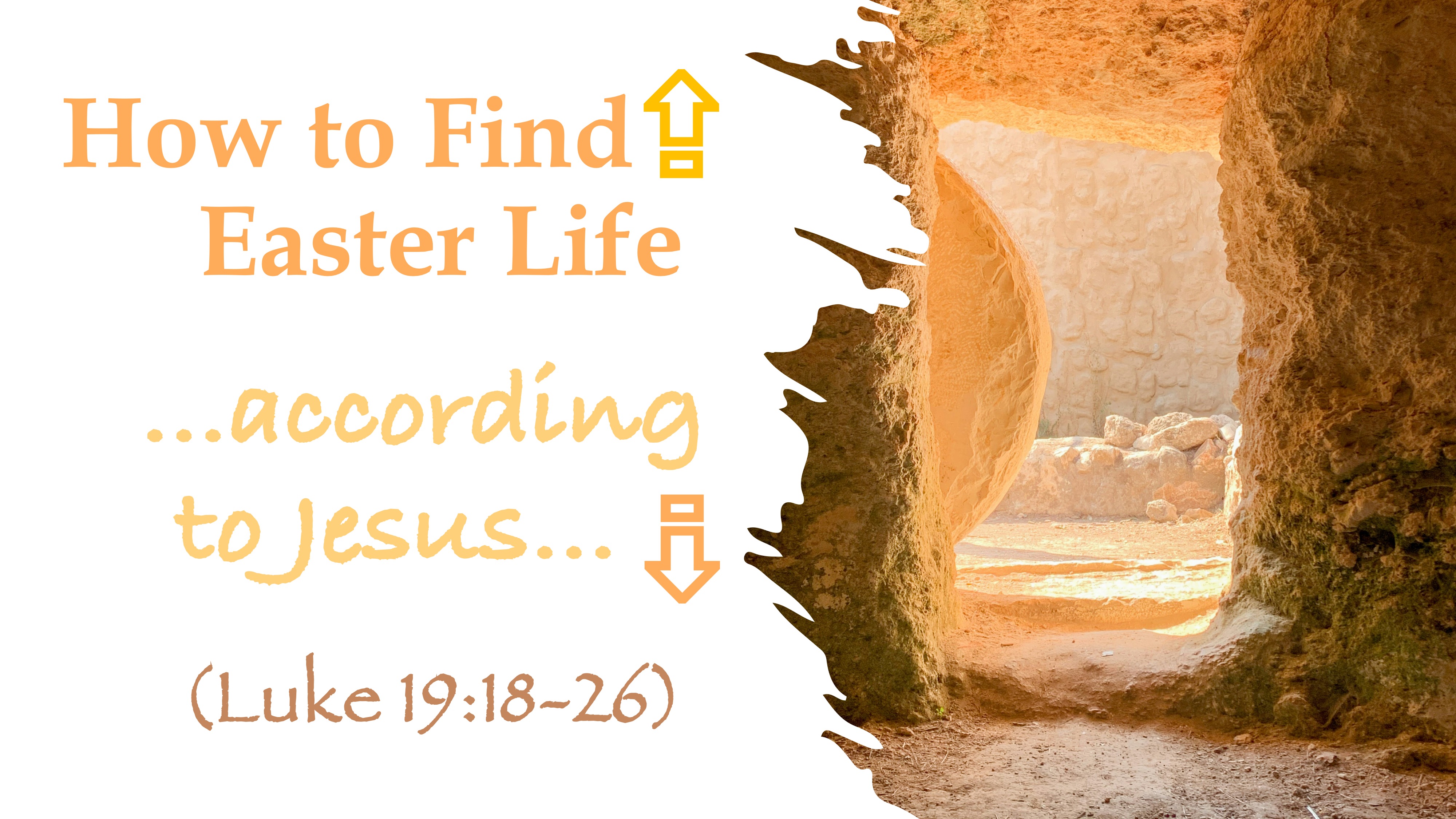 How to Find Easter Life (According to Jesus) (Luke 9:18-26)