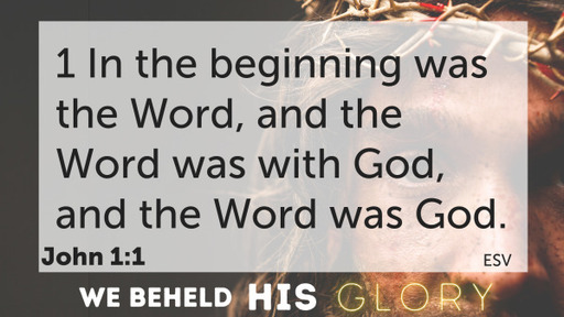 We Beheld His Glory